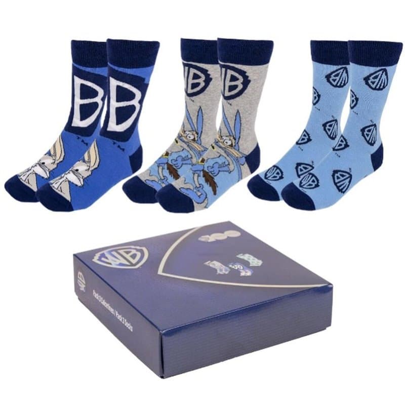 Chaussettes Warner Bros 3 Pièces 35-41 - Image 1
