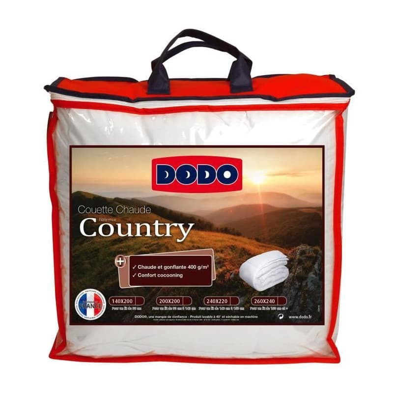 Remplissage de couette Dodo DODOCOUNTRY22 Blanc 400 g /m² 220 x 240 cm - Image 1
