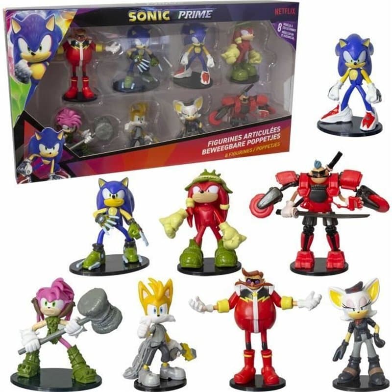 Figurines Articulées Sonic Prime 8 Pièces - Image 1