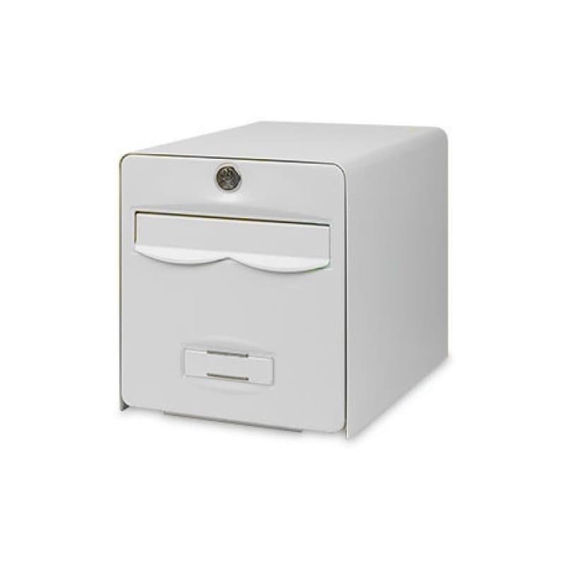 Burg Wachter Boîte aux lettres Balthazar en acier galvanisé - 1 porte - Blanc - Image 1