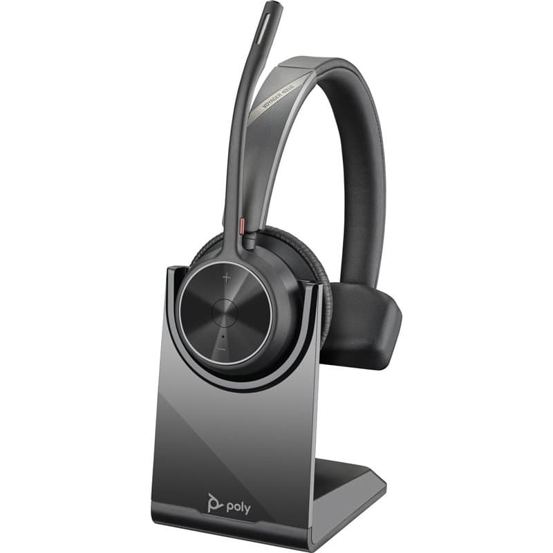 Poly Micro-casque monaural Voyager 4320 UC + adaptateur USB-A BT700 + base de chargement - Image 1