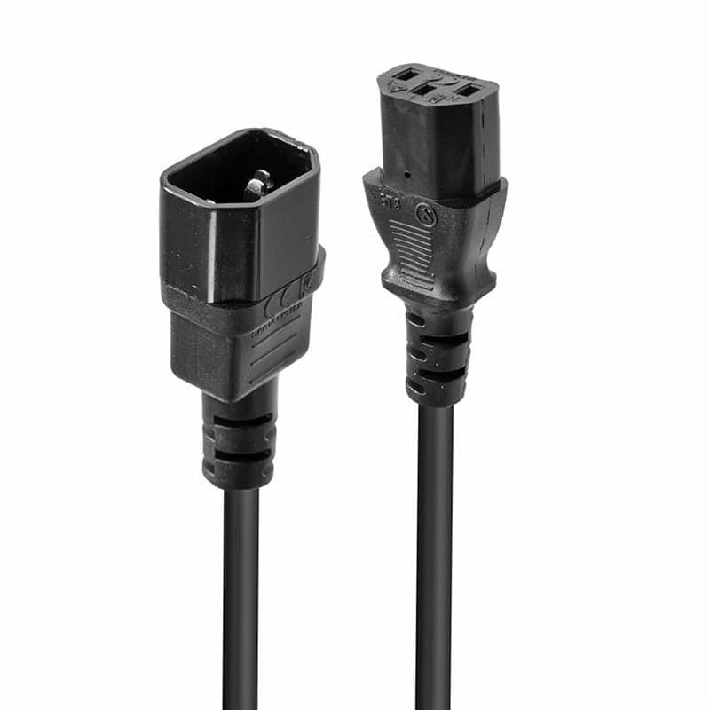 Lindy 30332 câble électrique Noir 3 m Coupleur C13 Coupleur C14 - Image 1