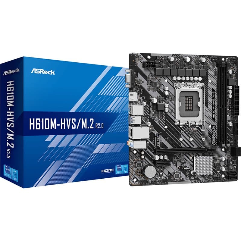 Carte Mère ASRock H610M-HVS/M.2 R2.0 INTEL H610 LGA 1700 - Image 1