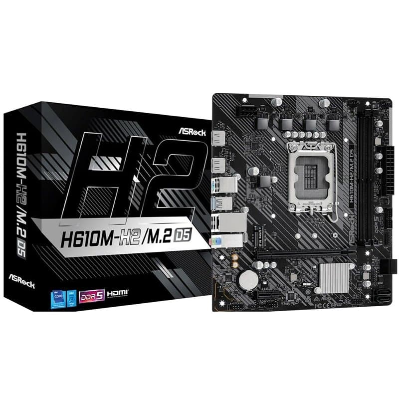Carte Mère ASRock H610M-H2/M.2 D5 LGA 1700 INTEL H610 - Image 1