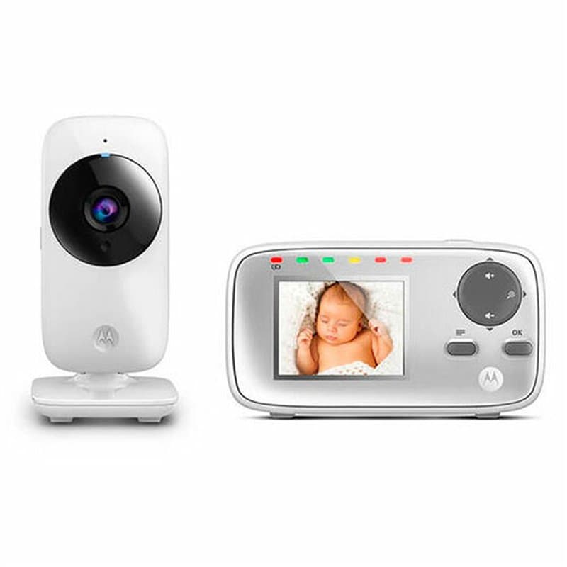 Motorola VM482 moniteur vidéo pour bébé 300 m FHSS Argent, Blanc - Image 1