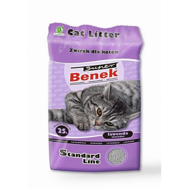 Sable pour chats Super Benek Lavande 25 L - Image 1