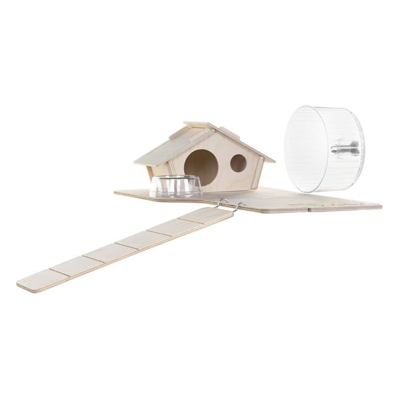 Cage Zolux Bois Métal Plastique 48 x 48 x 36 cm (1 Pièce) - Image 1
