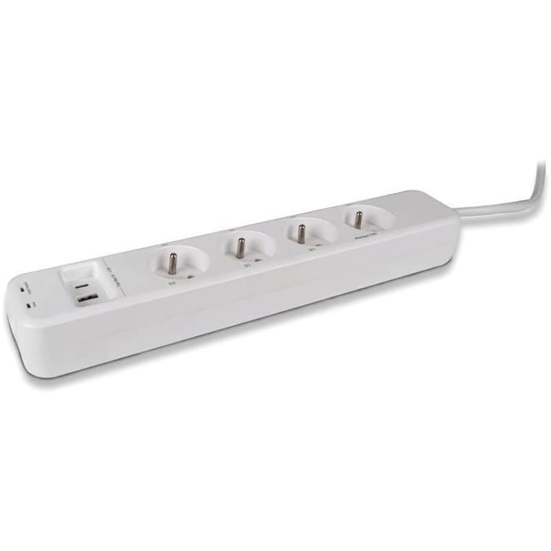 Rallonge 4 prises Schuko sans interrupteur SCS Sentinel SmartPlug 240 V - Image 1