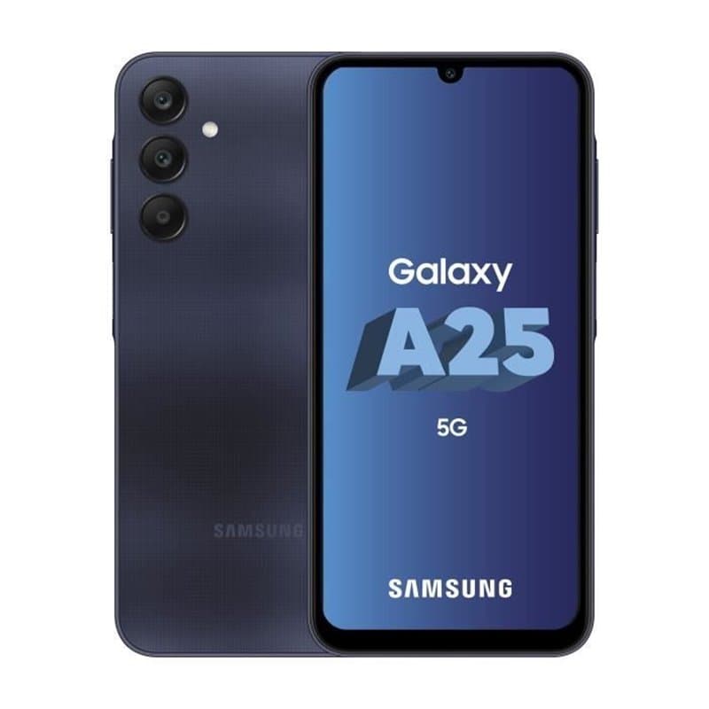 Samsung Galaxy A25 5G SM-A256B 16,5 cm (6.5") Double SIM Android 14 USB Type-C 128 Go 5000 mAh Noir, Bleu" - Image 1