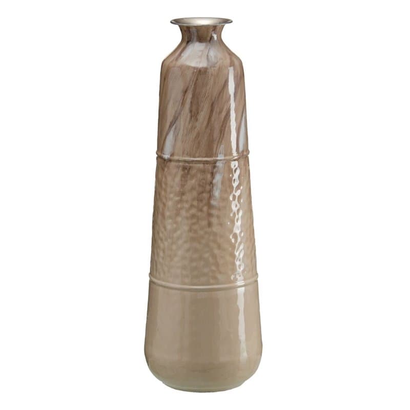 Vase Beige Fer 28 x 28 x 84 cm - Image 1