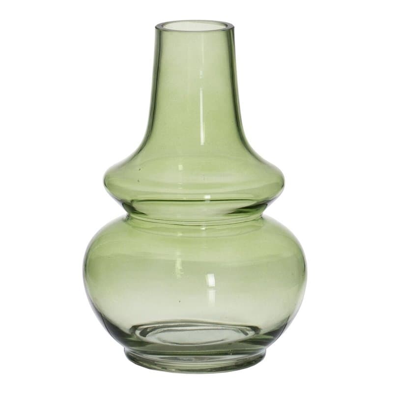 Vase Vert Verre 13 x 13 x 19 cm - Image 1