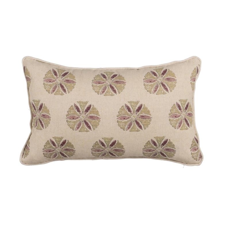 Coussin Coton Lin Beige 45 x 30 cm - Image 1