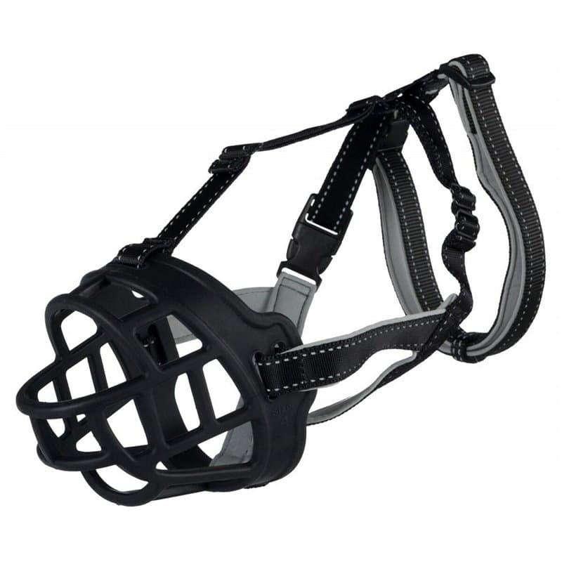 Muselière Trixie Noir Monochrome L 27 cm - Image 1