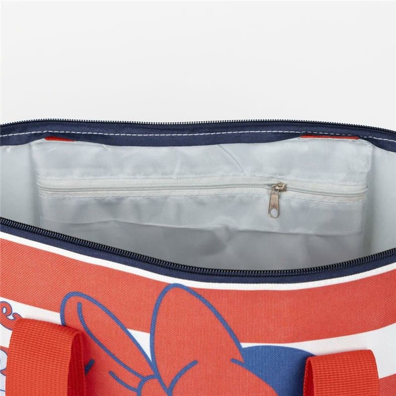 Sac de plage Minnie Mouse Blanc Rouge 47 x 33 x 15 cm - Image 1