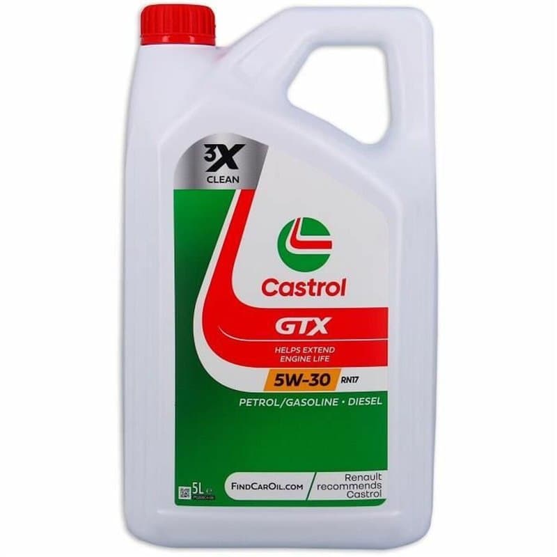 Huile de moteur Castrol GTX Essence Diesel 5W30 5 L - Image 1