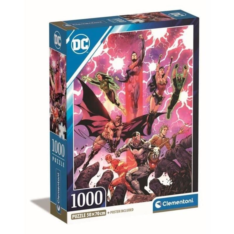Clementoni DC Jeu de puzzle 1000 pièce(s) Bandes dessinées - Image 1