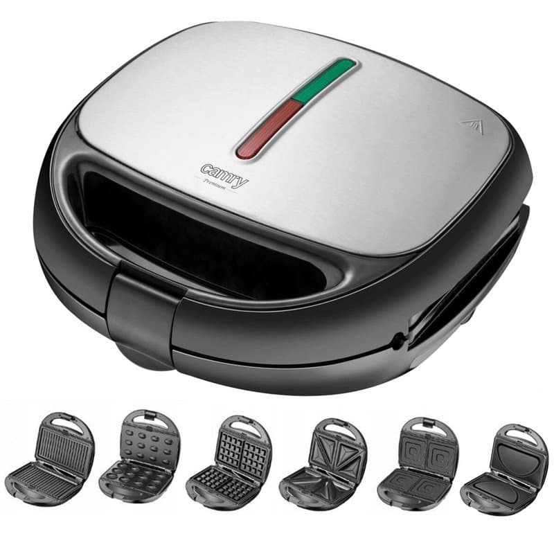 Machine à sandwich Adler CR 3057 Noir Argenté 1200 W - Image 1