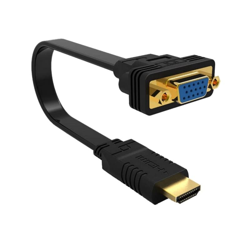 Ewent EW9869 câble vidéo et adaptateur 0,15 m HDMI Type A (Standard) VGA (D-Sub) Noir - Image 1