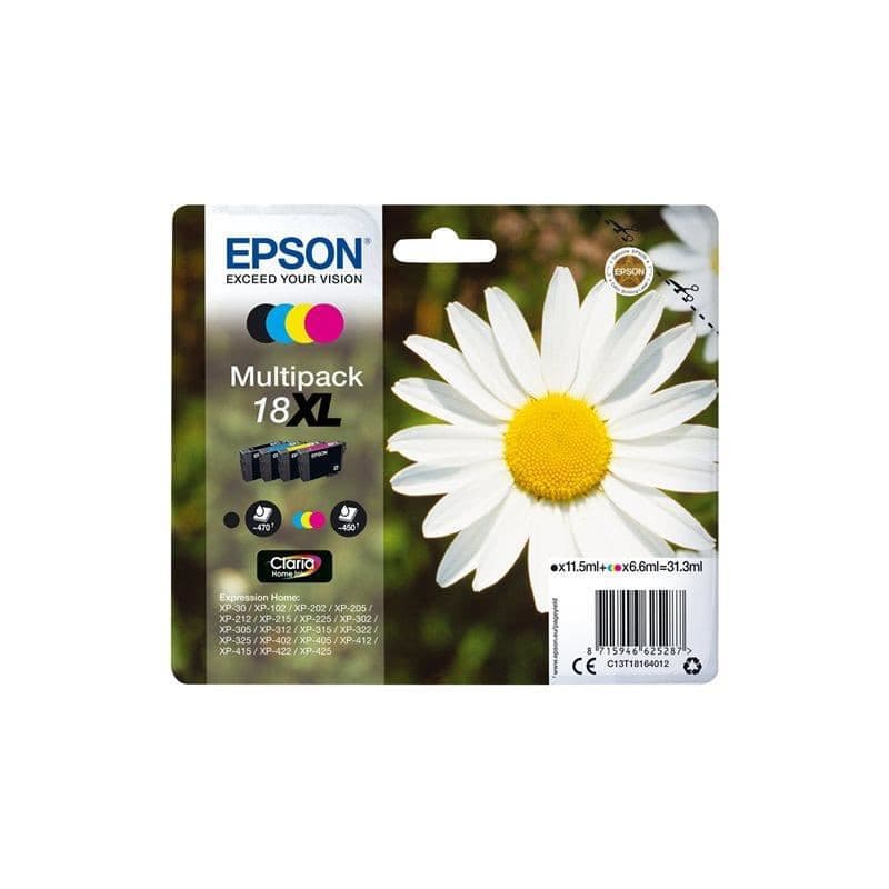 Epson Multipack XL T1806 - Pâquerette - Noir, Cyan, Magenta, Jaune (C13T18164012) - Image 1