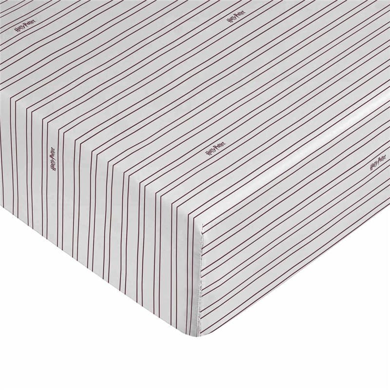 Drap housse Harry Potter Blanc Bordeaux Lit 1 persone - Image 1