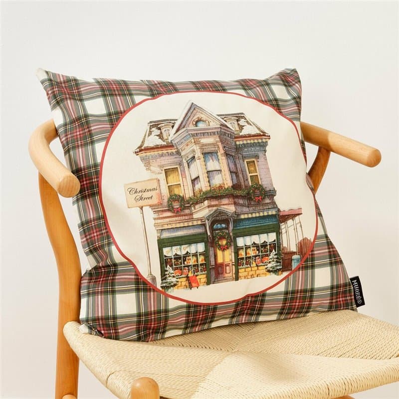 Housse de coussin Belum Christmas City Multicouleur 50 x 50 cm - Image 1