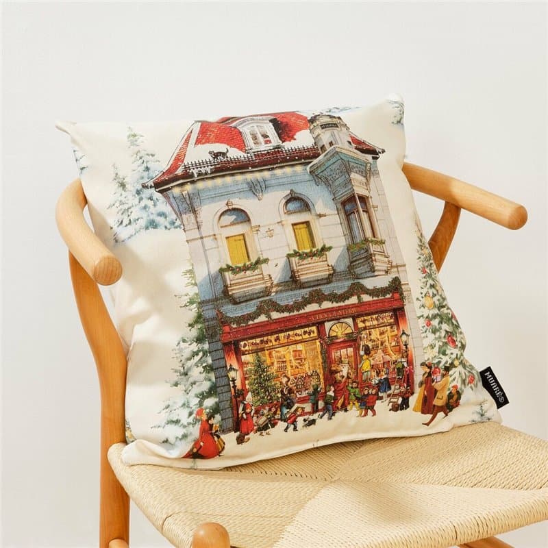 Housse de coussin Belum Christmas City Multicouleur 50 x 50 cm - Image 1