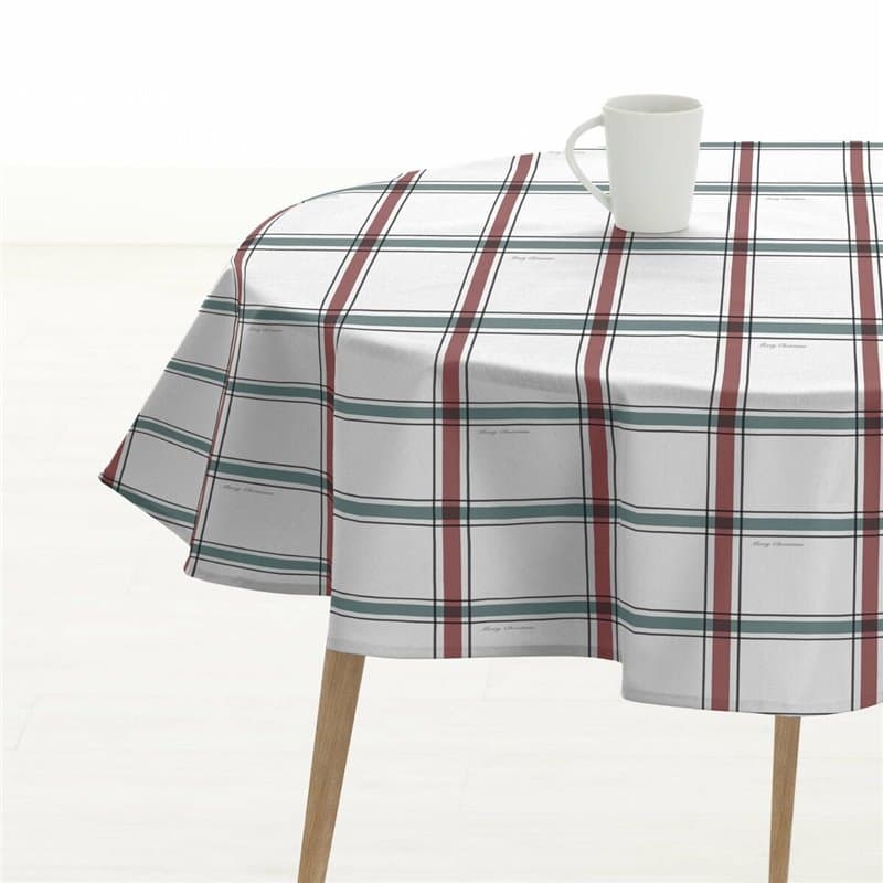 Nappe Belum Elegant Christmas Blanc Multicouleur Ø 100 cm - Image 1
