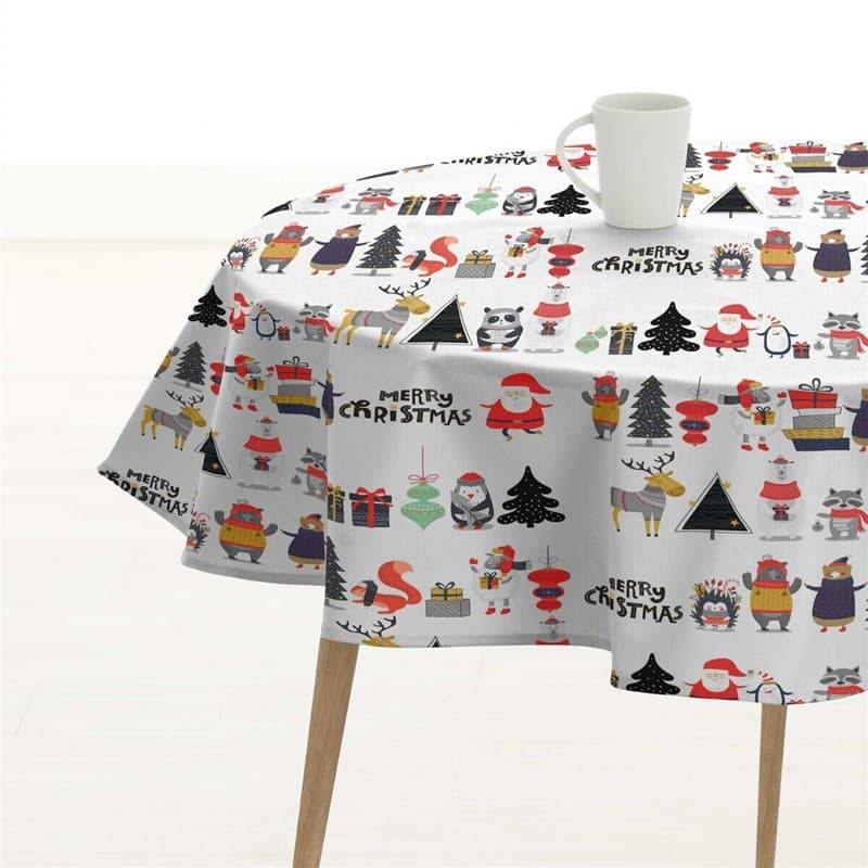 Nappe Belum Noel Blanc Multicouleur Ø 100 cm - Image 1