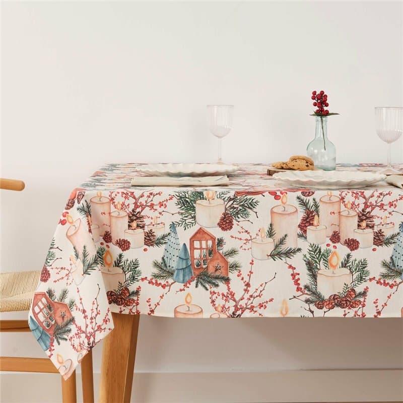 Nappe enduite antitache Belum Christmas Multicouleur 100 x 150 cm - Image 1