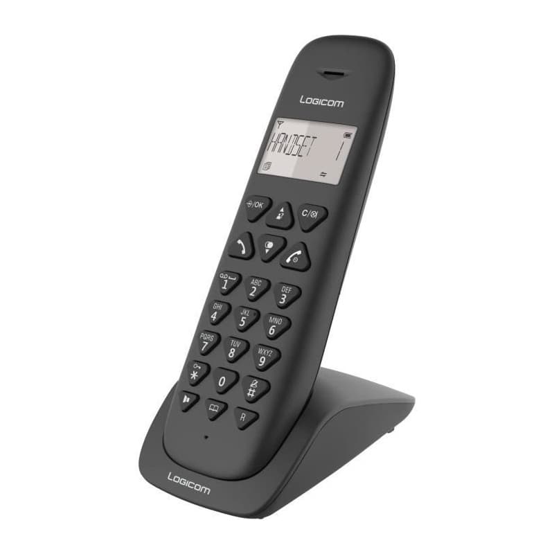 Logicom Téléphone sans fil VEGA 155T SOLO Noir - Image 1