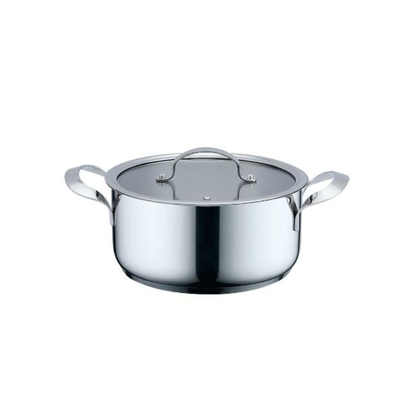 Casserole avec Couvercle Haeger PA-18H.001A Beige Gris Ø 18 cm - Image 1