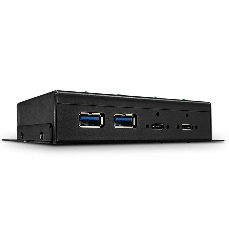 Lindy 43094 hub & concentrateur USB 3.2 Gen 2 (3.1 Gen 2) Type-C 10000 Mbit/s Noir - Image 1