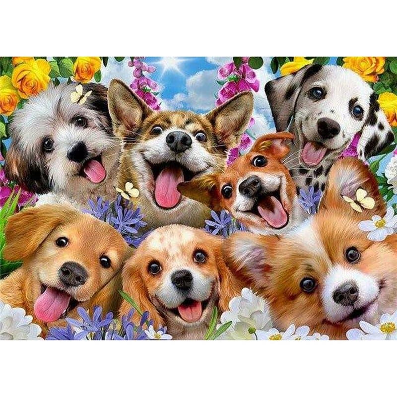 Puzzle Educa Doggy selfie 1000 Pièces - Image 1