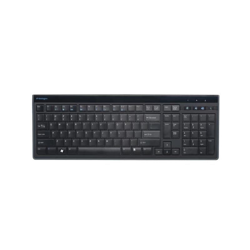 Kensington, clavier filaire Ultra Plat, Advance Fit, Azerty, Noir - Image 1