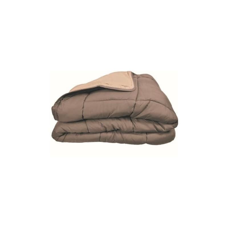 Calgary Couette chaude Microfibre 400g/m² Taupe & Lin 240x260cm - Image 1
