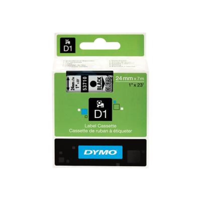 Ruban Laminé pour Etiqueteuses Dymo S0720920 Noir 24 mm - Image 1