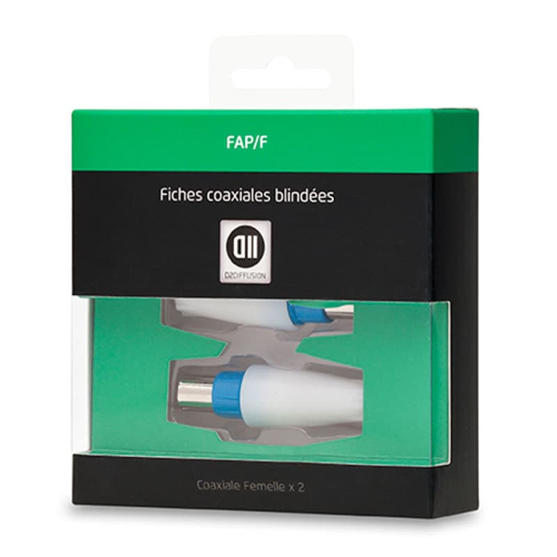 2 Fiches Coax Femelle 9.52mm - Image 1