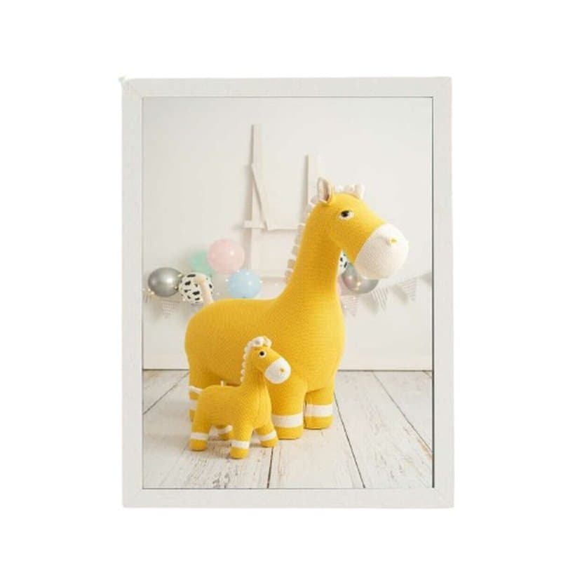 Cadre Crochetts Multicouleur 33 x 43 x 2 cm Cheval - Image 1
