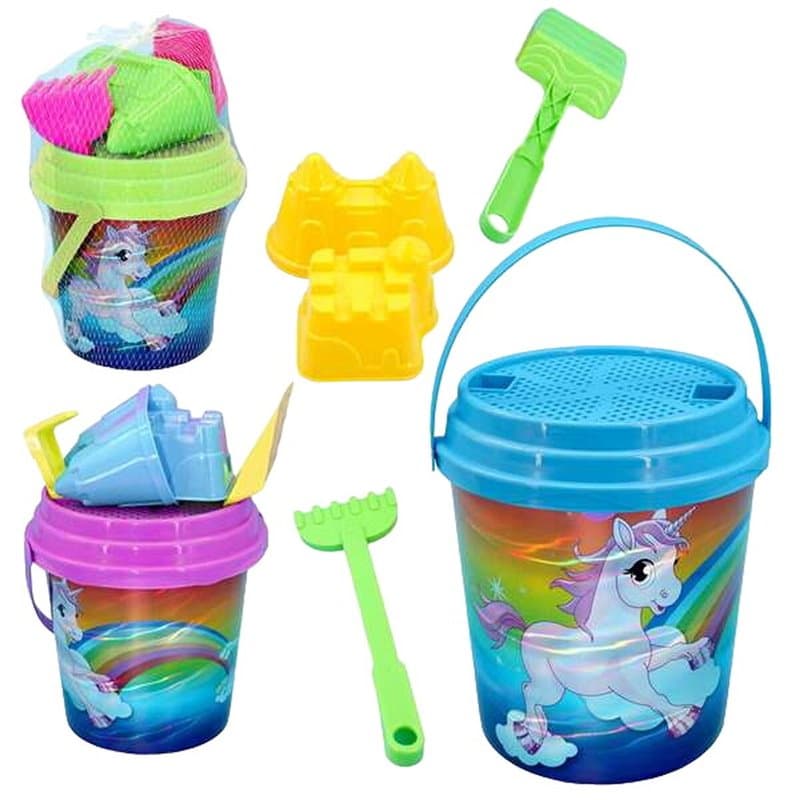 Set de jouets de plage Juinsa Licorne 21 x 20 cm - Image 1
