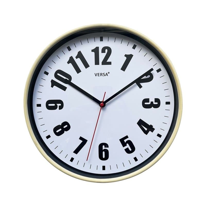 Horloge Murale Versa Blanc Plastique 4 x 30 x 30 cm - Image 1