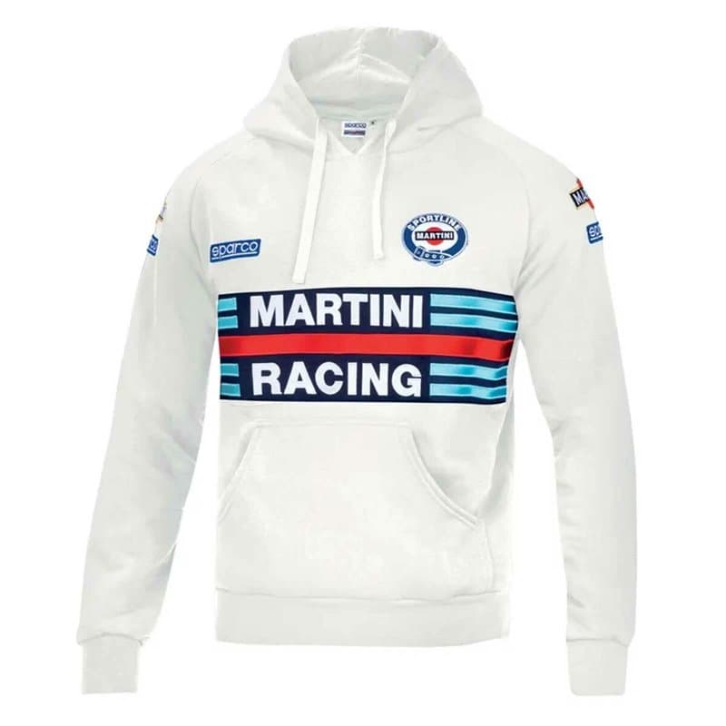 Sweat à capuche Sparco Martini Racing S Blanc - Image 1
