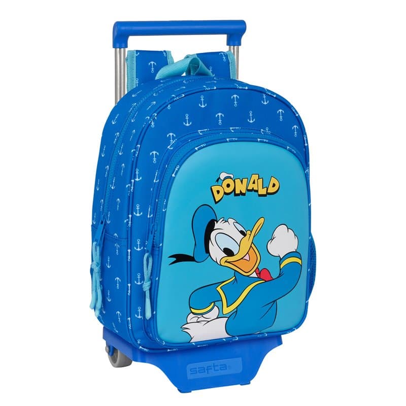 Cartable à roulettes Donald Bleu 26 x 34 x 11 cm - Image 1