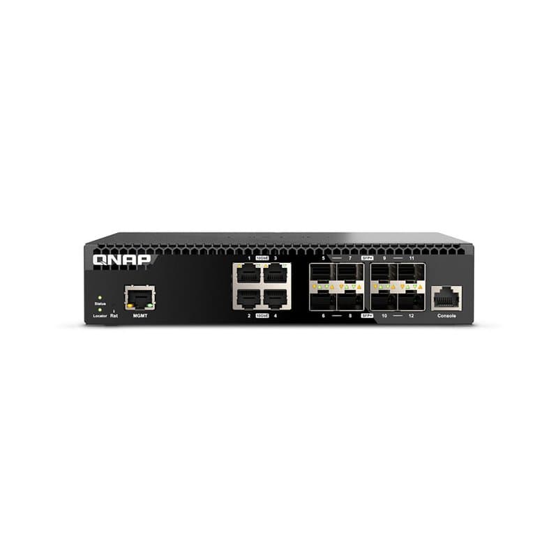 Qnap QSW-M3212R-8S4T commutateur réseau Géré 10G Ethernet (100/1000/10000) 1U - Image 1