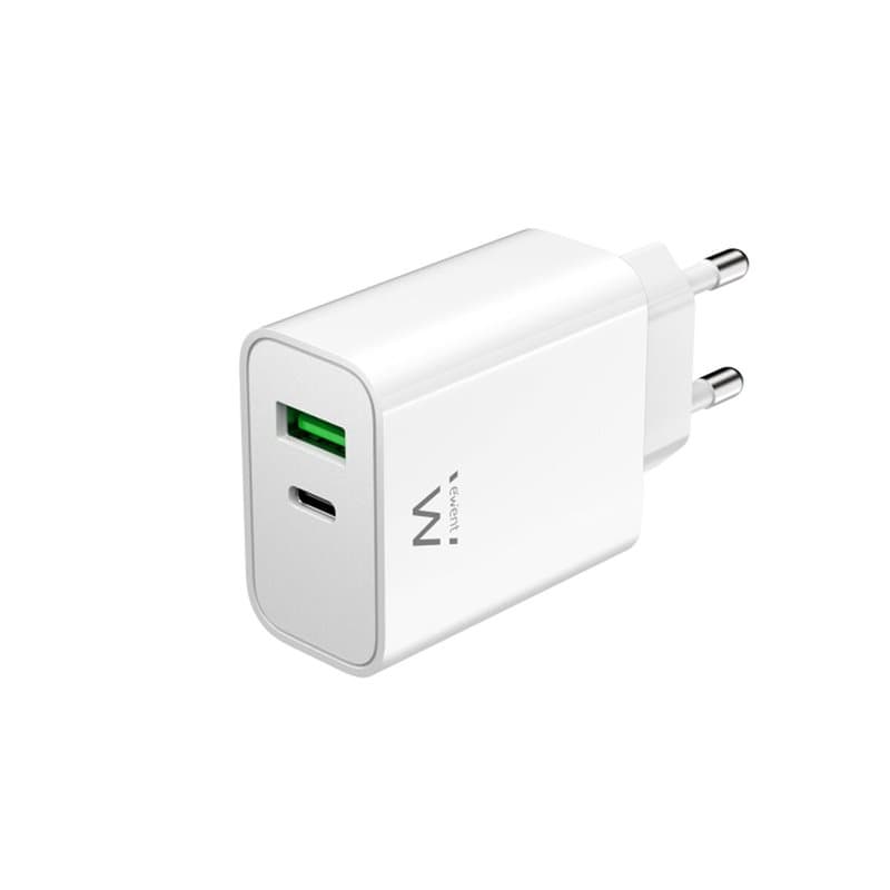 Ewent EW1325 chargeur d'appareils mobiles Universel Blanc Secteur Charge rapide Intérieure - Image 1