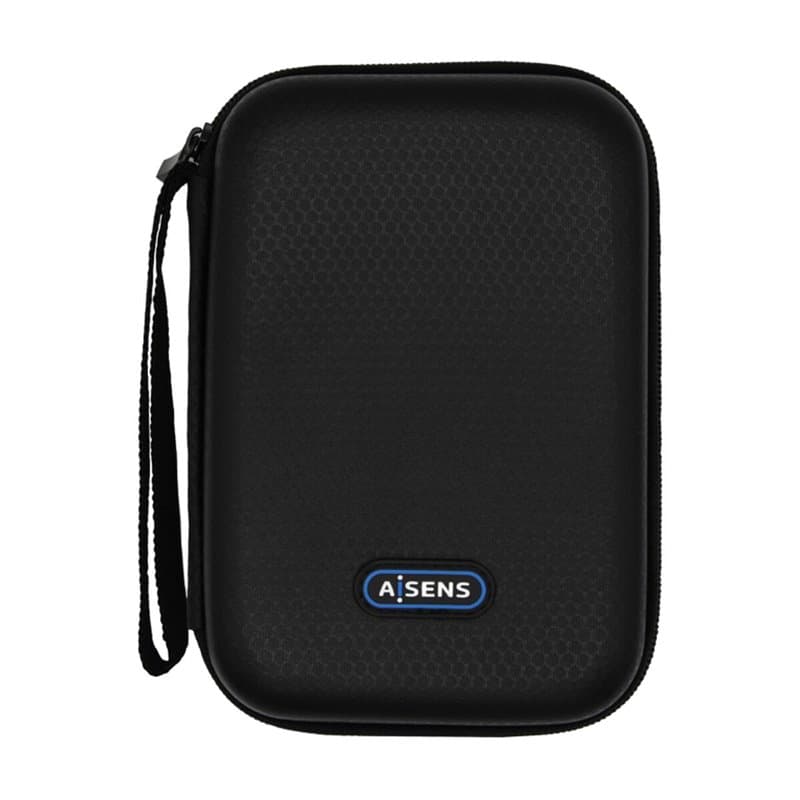 Aisens ASBG-001-BK Housse de disques de stockage Simili-cuir Noir - Image 1