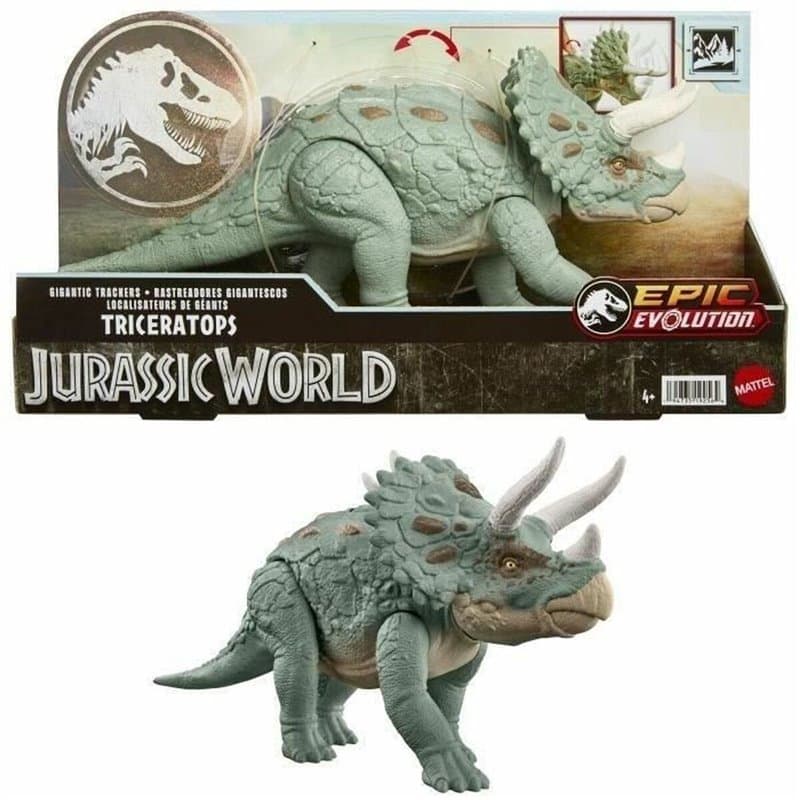 Jurassic World Figurine Tricératops MÉGA ACTION - Image 1