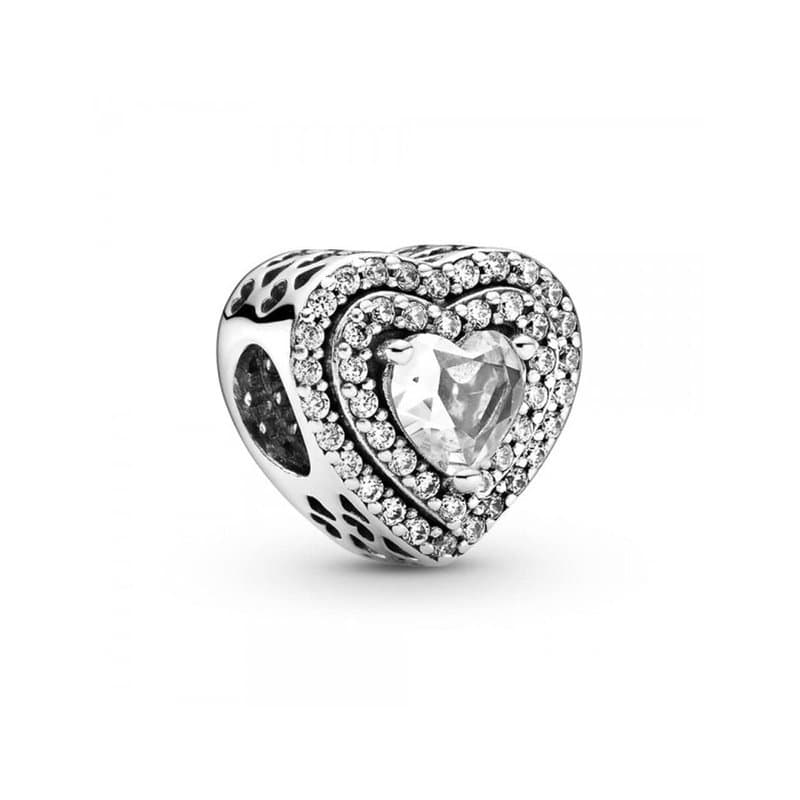 Perle de verre Femme Pandora SPARKLING LEVELLED HEARTS - Image 1