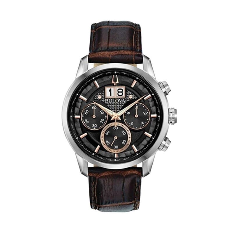 Montre Homme Bulova 96B311 Marron Noir - Image 1