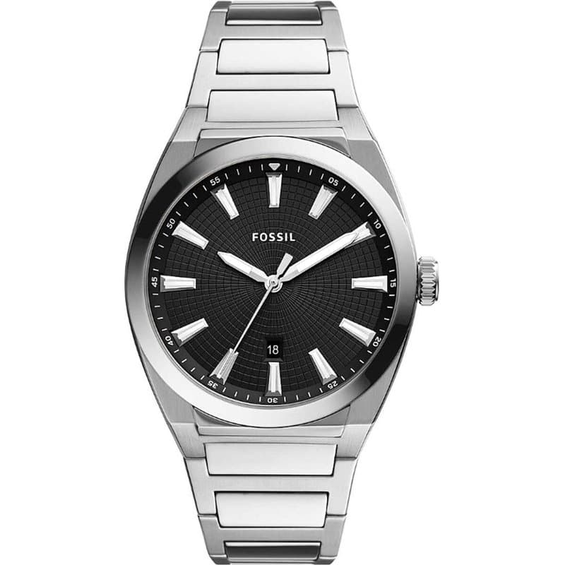 Montre Homme Fossil FS5821 Noir Argenté - Image 1