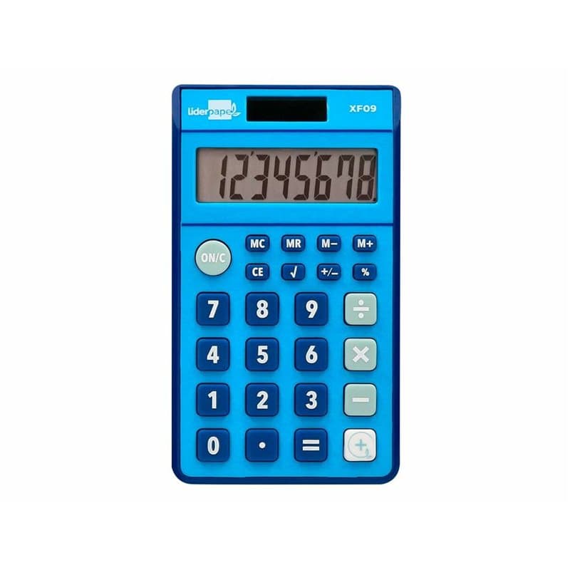 Calculatrice Liderpapel XF09 Bleu - Image 1